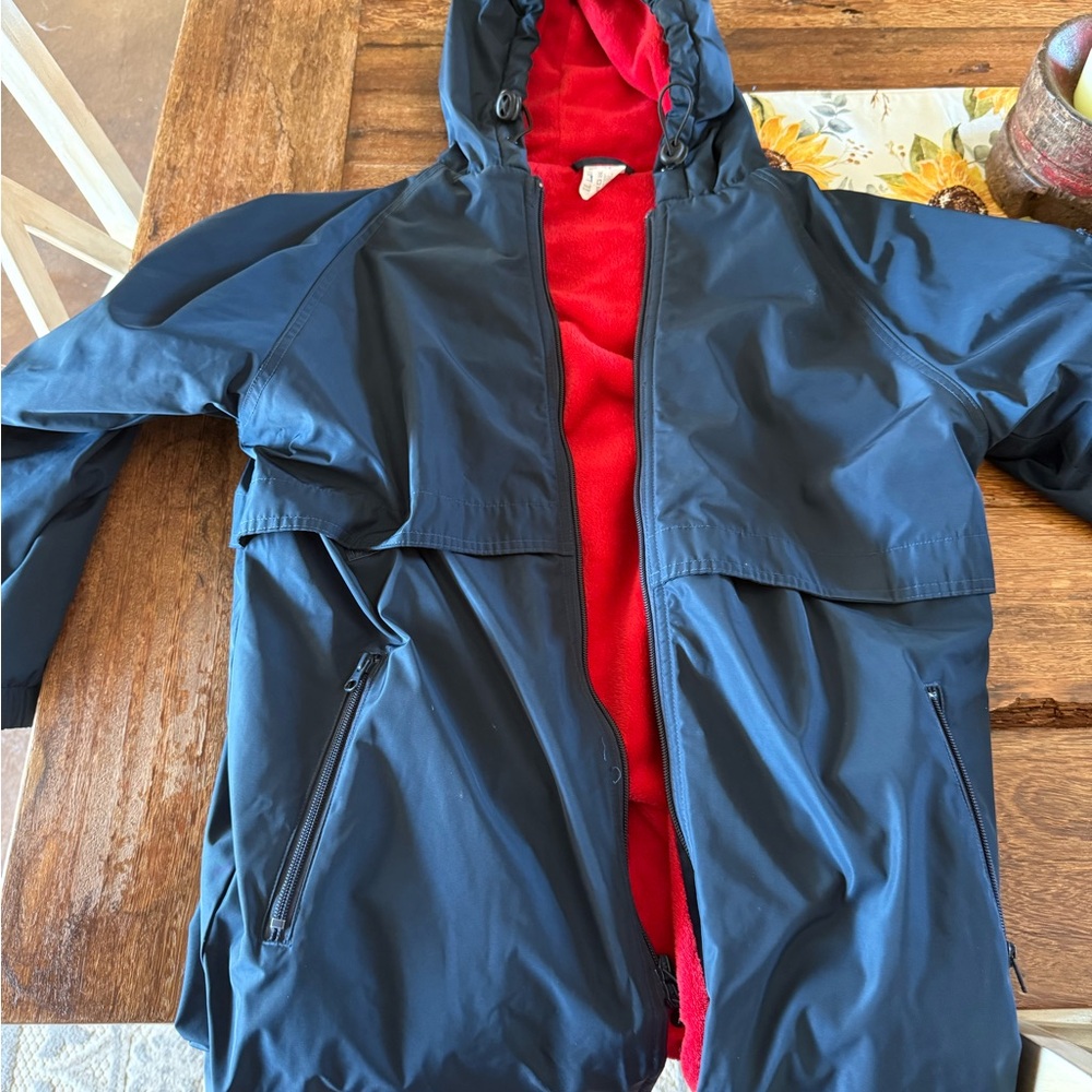 Sporti Youth Small Swim Parka - Blue  and Red